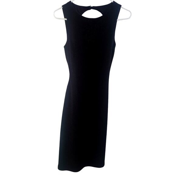 Vintage Jodi Kristopher Little Black Shimmery Sleeveless Dress - Small - Picture 1 of 8